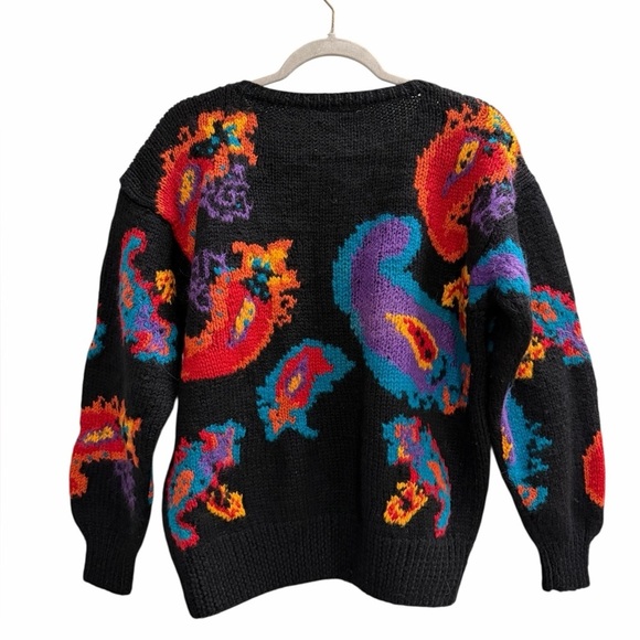 Vintage CRESCENDO Wool Cardigan Sweater Size Medium - Picture 2 of 7